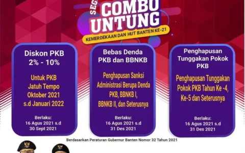 HUT Banten ke 21, Bapenda Bebaskan Kendaraan Bermotor