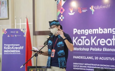 Menteri Parekraf Dorong Pengembangan Ekonomi Kreatif Dan Pariwisata Di Pandeglang
