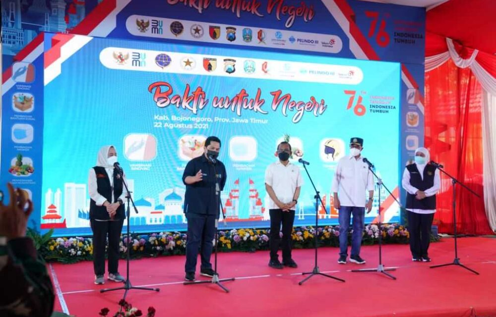 Menteri Bumn Tinjau Langsung Sentra Vaksin