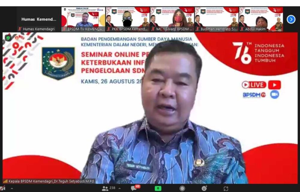 Kemendagri Dorong Aparatur Yang Andal Kelola Keterbukaan Informasi Publik