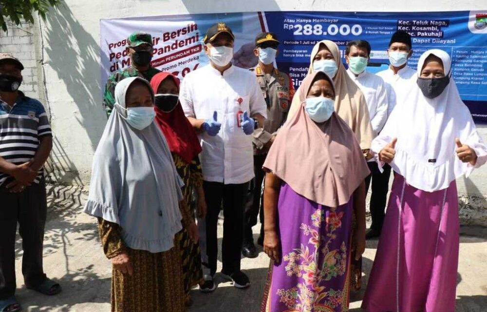 Senyum Sumringah Warga Pantura Tangerang Nikmati Air Bersih