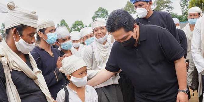 Menteri Bumn Erik Tohir Tinjau Lokasi Kebakaran Di Baduy