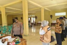 Direskrimum Polda Banten Tinjau Penghitungan Suara Di Bayah