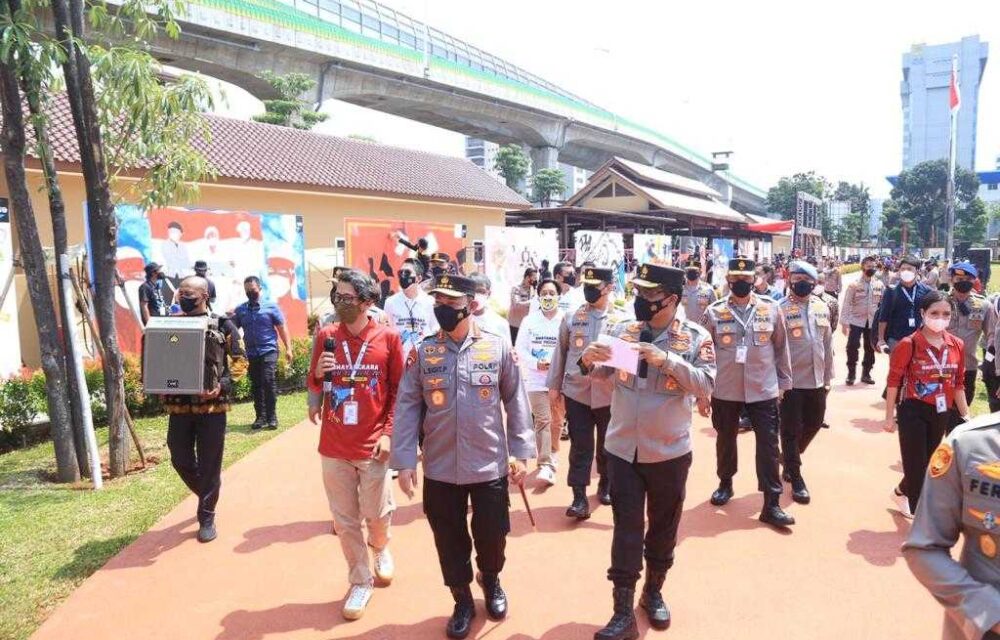 Inspiratif...!Pemenang Festival Mural Akan Lukis Tiang Mabes Polri