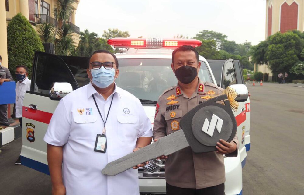 Mantap...!Polda Banten Terima Csr Ambulance Pp Persero