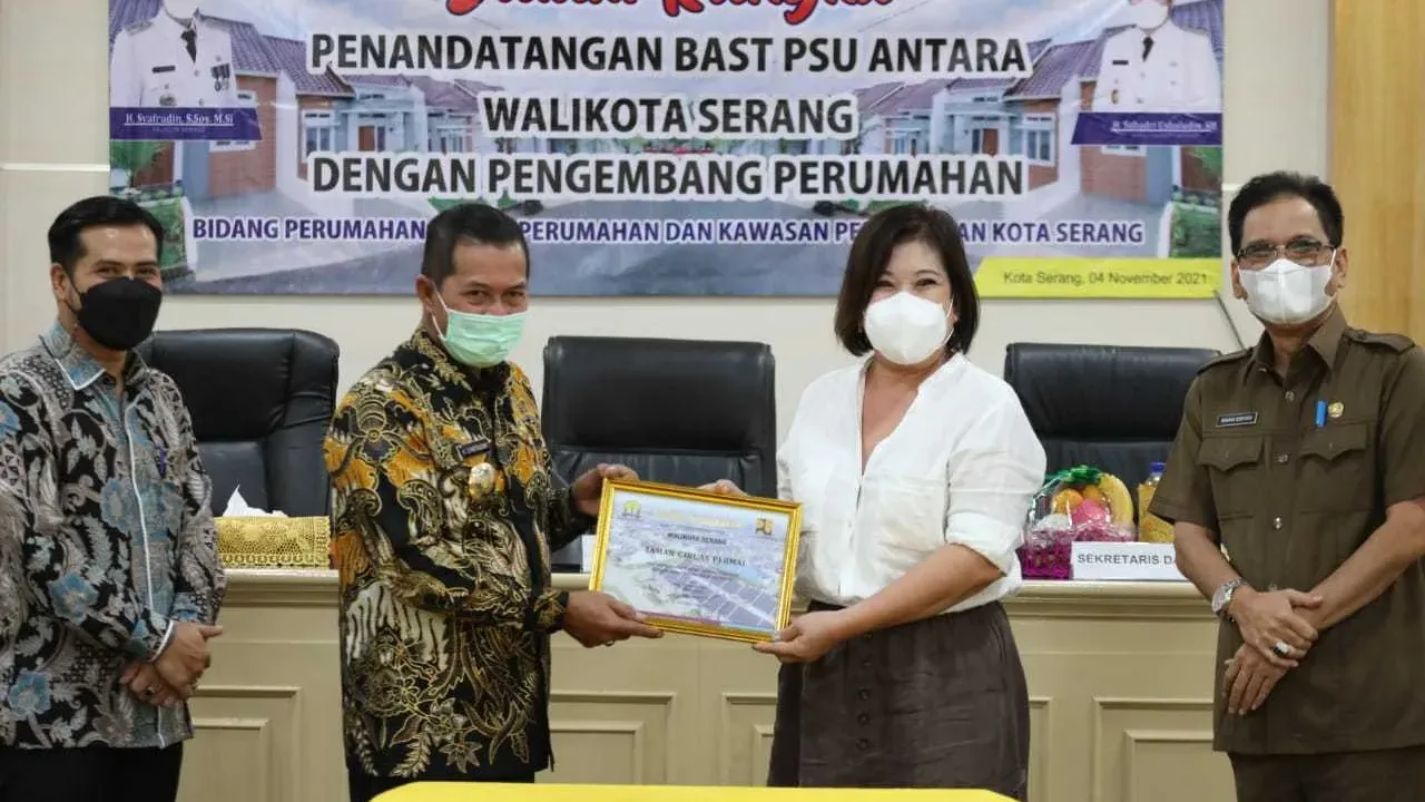 Pemkot Serang Terima 9 PSU Dari Developer