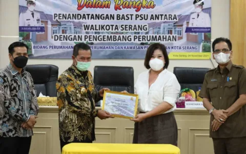 Pemkot Serang Terima 9 PSU Dari Developer