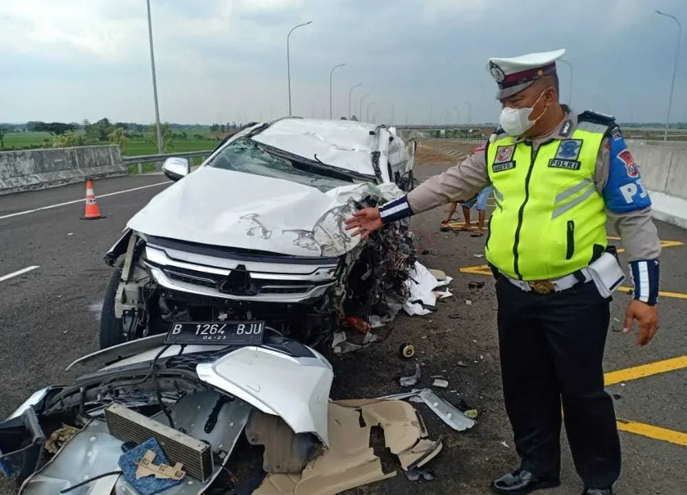 Polda Jawa Timur Benarkan Kecelakaan di Tol Nganjuk Vanessa