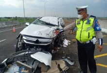 Polda Jawa Timur Benarkan Kecelakaan di Tol Nganjuk Vanessa
