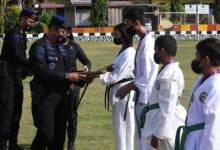 Inspiratif...!Brimob Sulteng Berikan Penghargaan Ke Atlit Taekwondo Berprestasi