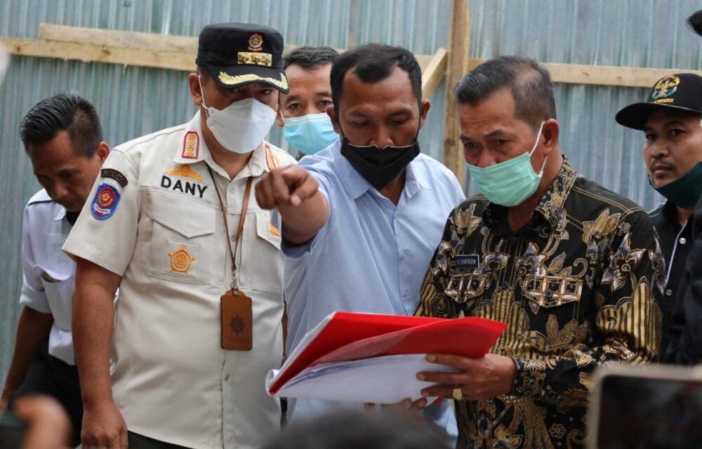 Walikota Serang Pantau Langsung Pembangunan Taman Sari