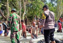 Tanggul Sungai Jebol, Satgas Madago Bertindak Cepat