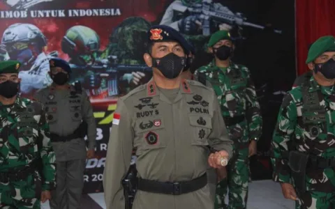 Begini Perayaan HUT ke 76 Brimob Besama Kapolda Sulteng