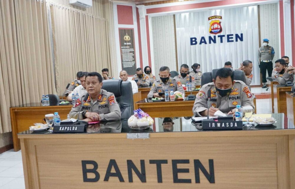 Focus Pengamanan Presiden Ke Lebak, Kapolda Pimpin Rapat Internal