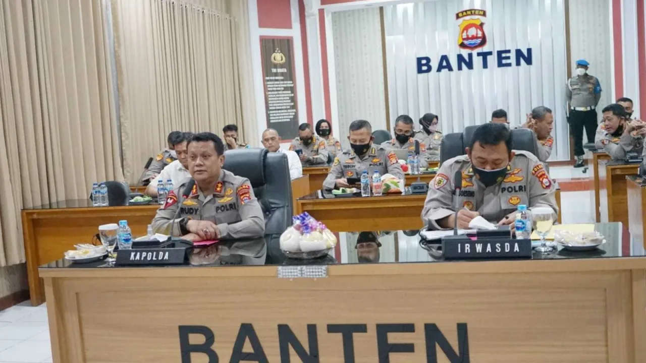 Focus Pengamanan Presiden ke Lebak, Kapolda Pimpin Rapat Internal
