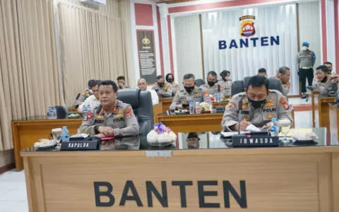 Focus Pengamanan Presiden ke Lebak, Kapolda Pimpin Rapat Internal