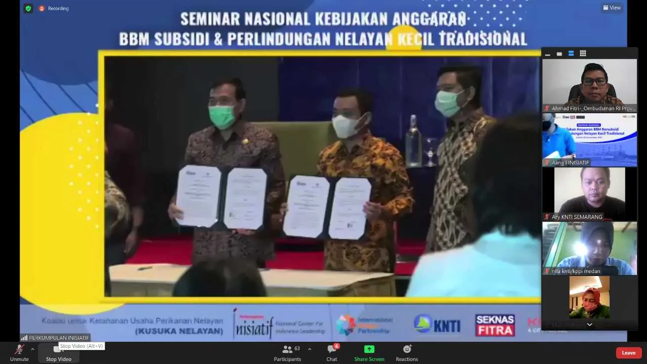 Ombudsman MoU Dengan KNTI Awasi BBM Bersubsidi Untuk Nelayan Kecil
