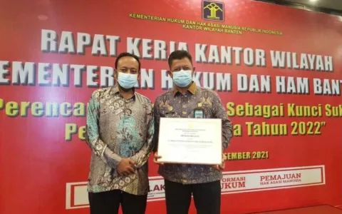 Raih Penghargaan Pelayanan Publik Berbasis HAM, Ombudsman Banten Apresiasi Lapas Serang,