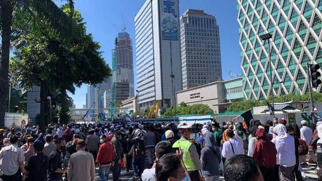 Massa Aksi Reuni Pa 212 Bergerak Ke Arah Jalan Sudirman, Kamis (2/12). Foto: Nugroho Gn/Kumparan