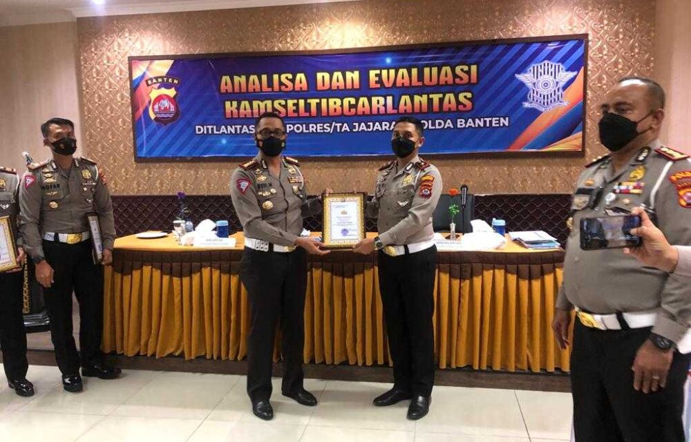 Satlantas Polresta Tanggerang Raih Predikat Terbaik Se Banten