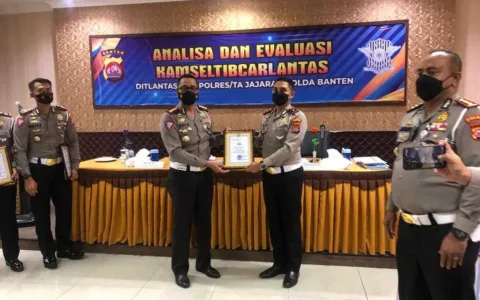 Satlantas Polresta Tanggerang Raih Predikat Terbaik se Banten