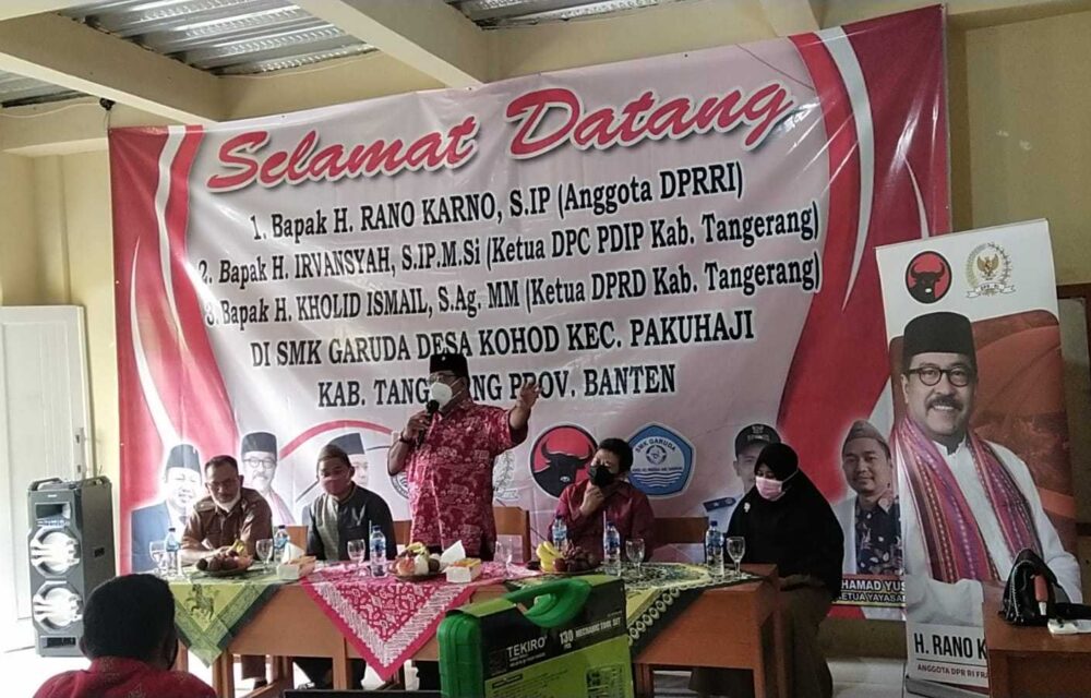 Rano Karno Peduli Pendidikan Di Smk Pakuhaji Tangerang