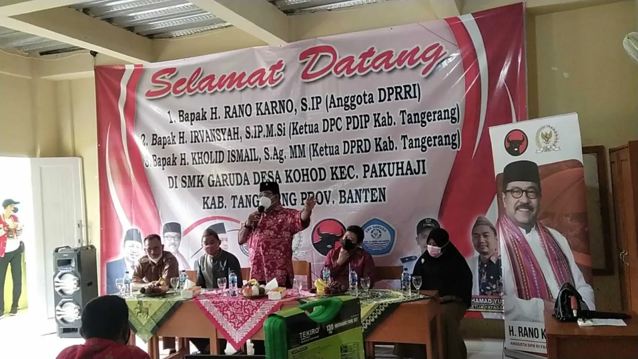 Rano Karno Peduli Pendidikan di SMK Pakuhaji Tangerang