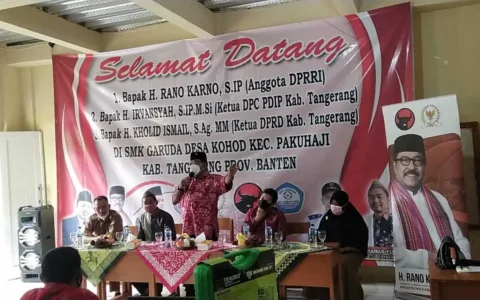 Rano Karno Peduli Pendidikan di SMK Pakuhaji Tangerang