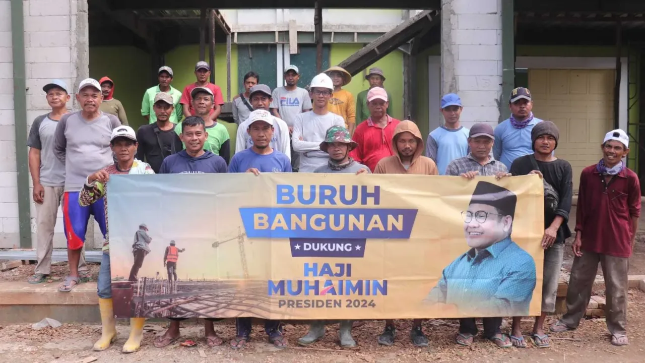 Tuntut Kemudahan Sertifikasi, Buruh Bangunan Dukung Muhaimin Iskandar Presiden RI 2024