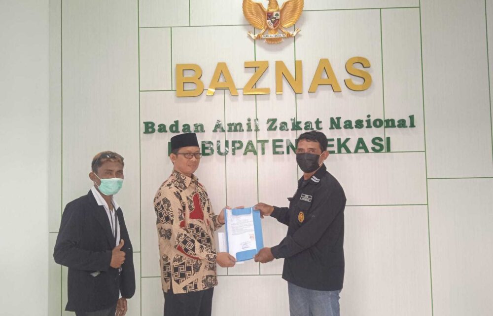 Ketua Dpd Lsm Prabhu Indonesia Jaya Kabupaten Bekasi,Serahkan Berkas Usulan Kepada Baznas