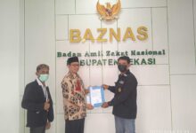 Ketua Dpd Lsm Prabhu Indonesia Jaya Kabupaten Bekasi,Serahkan Berkas Usulan Kepada Baznas