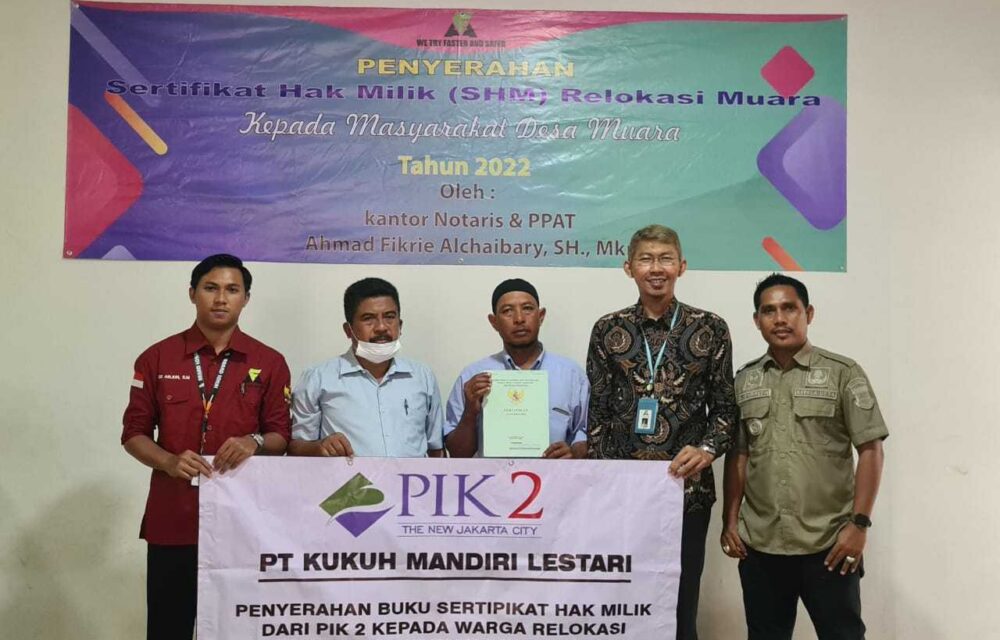 Warga Desa Muara Terkena Relokasi Pik2 Senang Terima Shm
