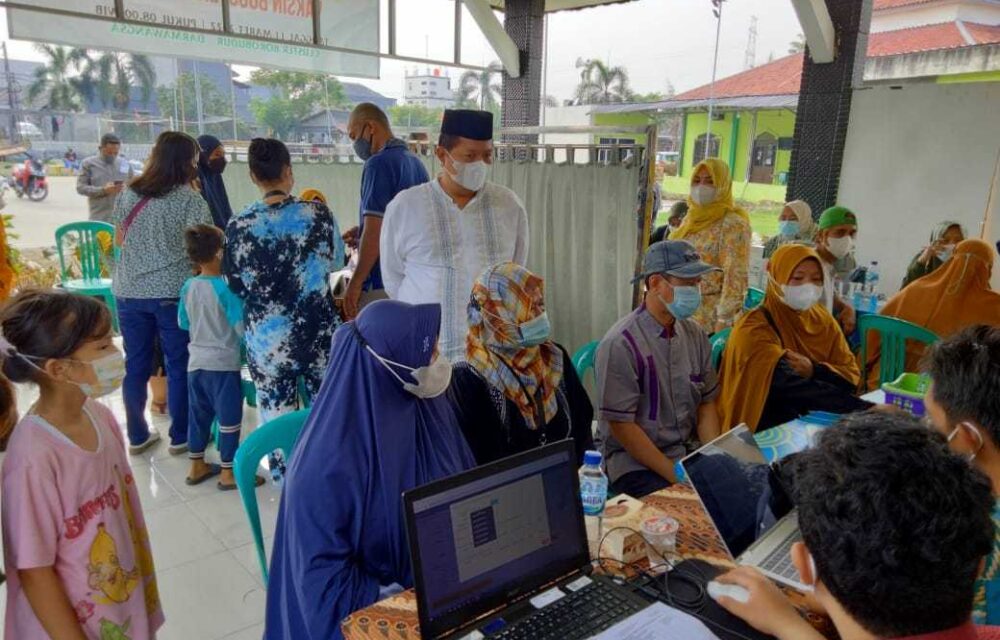 Kegiatan Vaksin Booster Tahap Ketiga Didampingi,Camat Tambun Utara