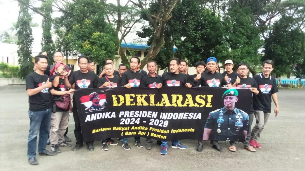 Bara API Banten Deklarasi Dukung Andika Presiden 2024