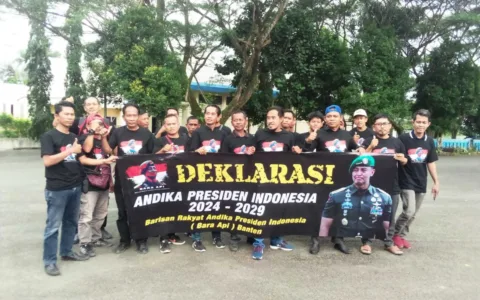 Bara API Banten Deklarasi Dukung Andika Presiden 2024