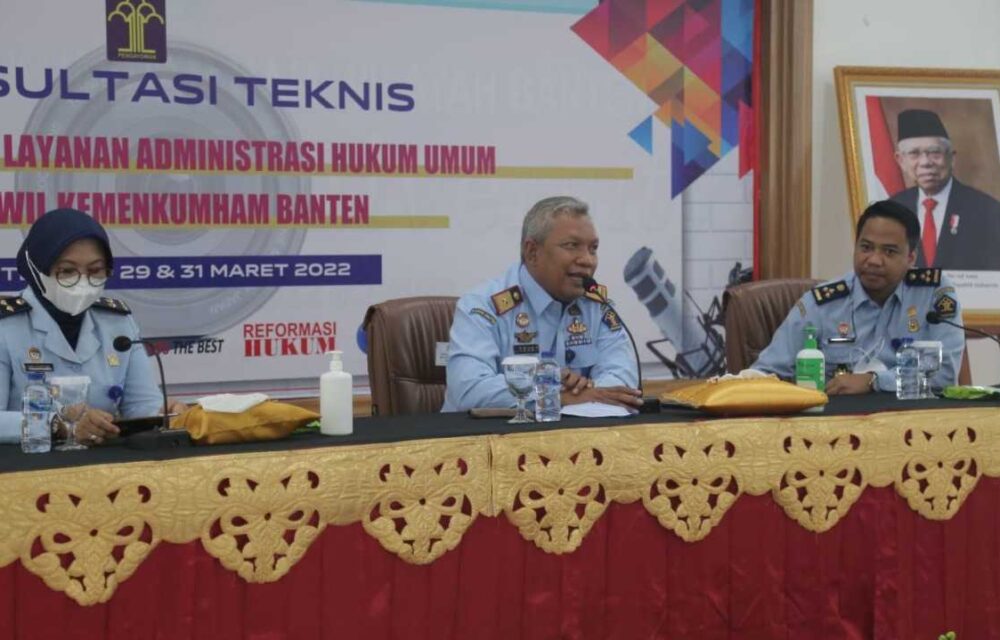 Tingkatkan Kapasitas, Kanwil Kumham Banten Gelar Pelatihan Hukum