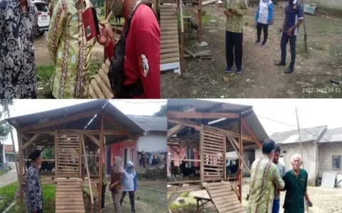Kemensos Melalui Balai Rehabilitasi Sosial Sentra Terpadu Pangudi Luhur Bekasi,Memberikan 36 Ternak Ayam