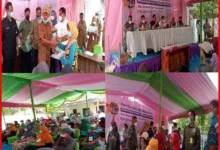 50 Sertifikat Program PTSL Dibagikan Pemdes Sukaringin Secara Simbolis,Gratis Tanpa Di Pungut Biaya