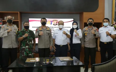 PT KAI Daop 1 Jakarta Tekan Perjanian Bersama Polda Banten