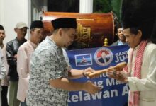 Semarakan Idul Fitri, Relawan Ahy Berikan Bantuan Bedug Untuk Masjid Di Banten