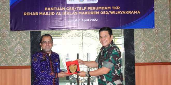Korem 052 Wijayakrama Terima Bantuan Csr Dari Perumdam Tkr Kabupaten Tangerang