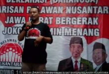 Bara Api Minta Pelaku Pemasang Spanduk Andika Berlogo Paru Arit Ditangkap