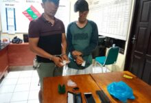Dua Pemilik Sabu Sekitar  109,17 Gram Diringkus Personil Polsek Tandun