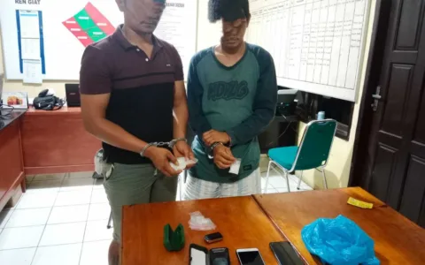 Dua Pemilik Sabu Sekitar  109,17 Gram Diringkus Personil Polsek Tandun