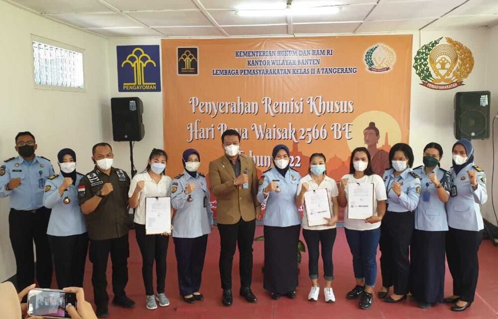 Horee...!Ratusan Narapidana Di Banten Dapat Remisi Saat Waisak