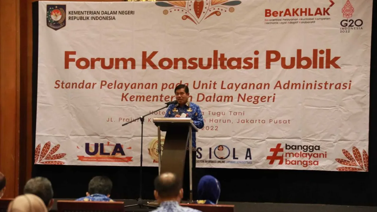 Buka Forum Konsultasi Publik Standar Pelayanan ULA Kemendagri, Sekjen Dorong Pemerintah Optimalkan Pelayanan