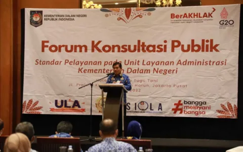 Buka Forum Konsultasi Publik Standar Pelayanan ULA Kemendagri, Sekjen Dorong Pemerintah Optimalkan Pelayanan