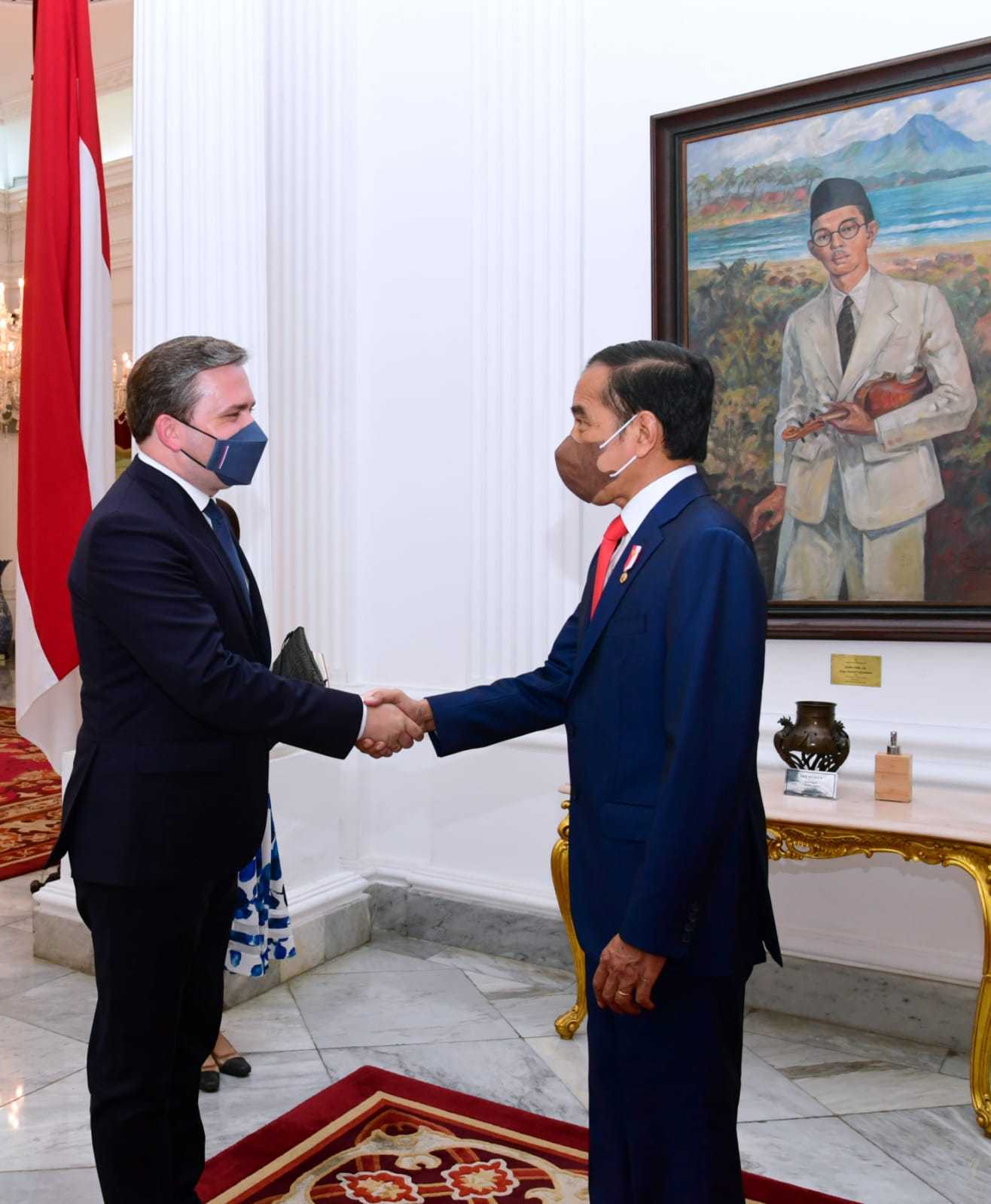 Presiden Jokowi Terima Kunjungan Kehormatan Menlu Serbia