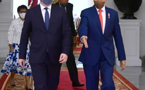 Presiden Jokowi Terima Kunjungan Kehormatan Menlu Serbia