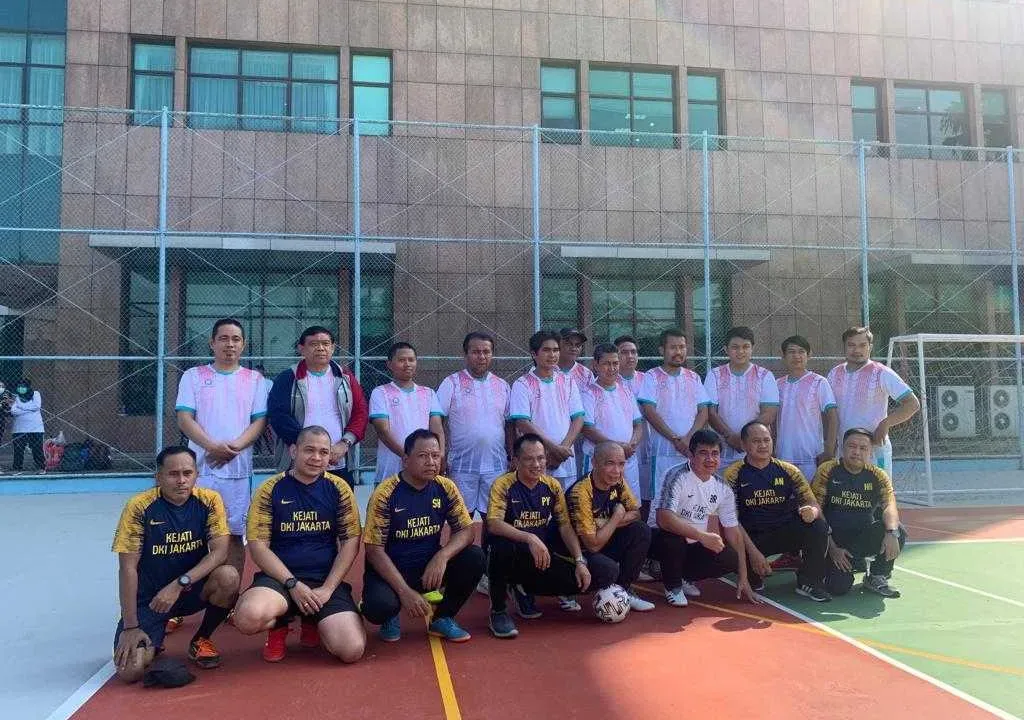 ISTIMEWA…Saat Futsal Kejati DKI Jakarta dan Forwaka Kompak